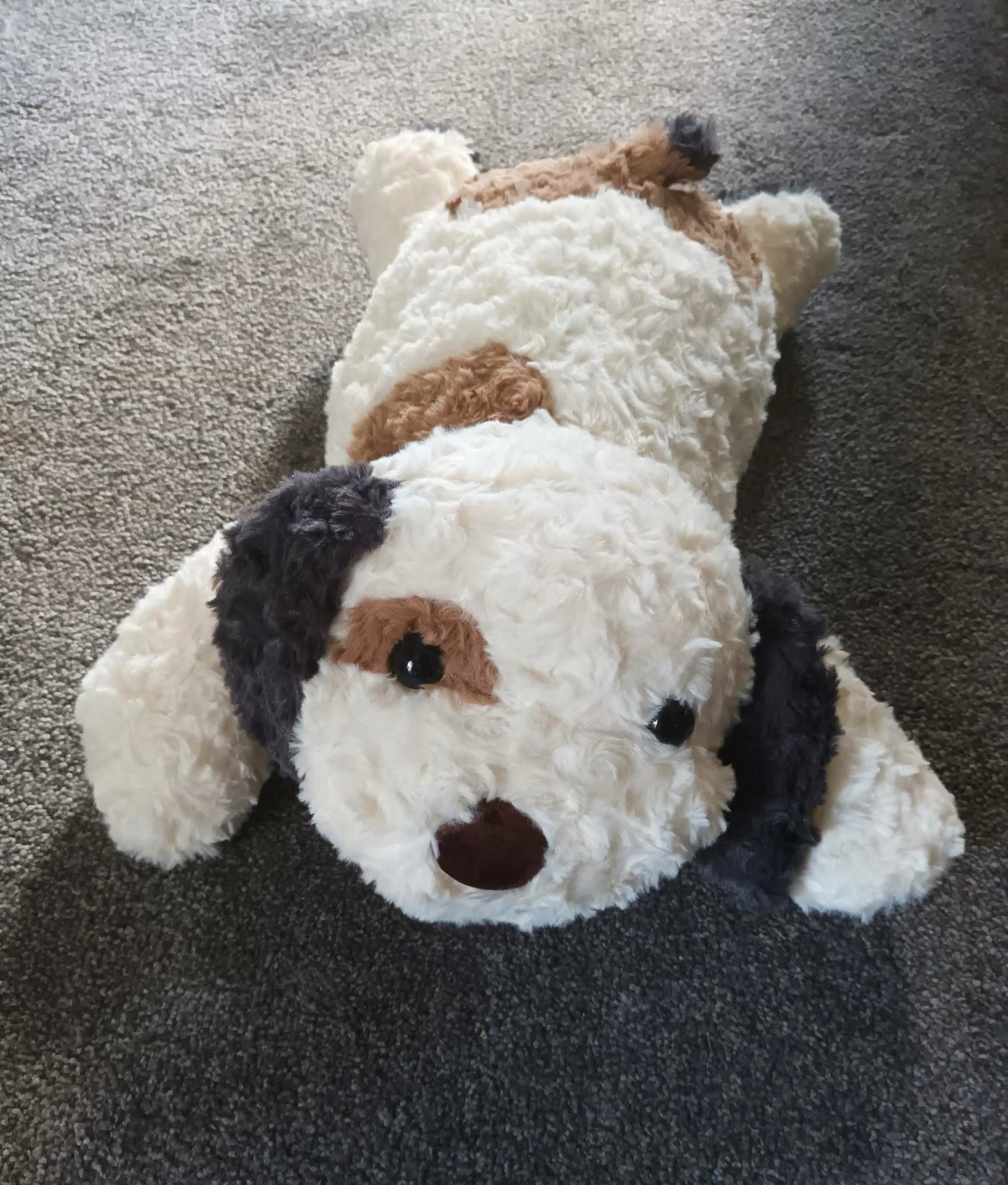 Weighted Dog, Animal 2.5lb, 45 cm, Black/Brown/White, Soft Plush, Sensory, ADHD, Anxiety, Lap Pad