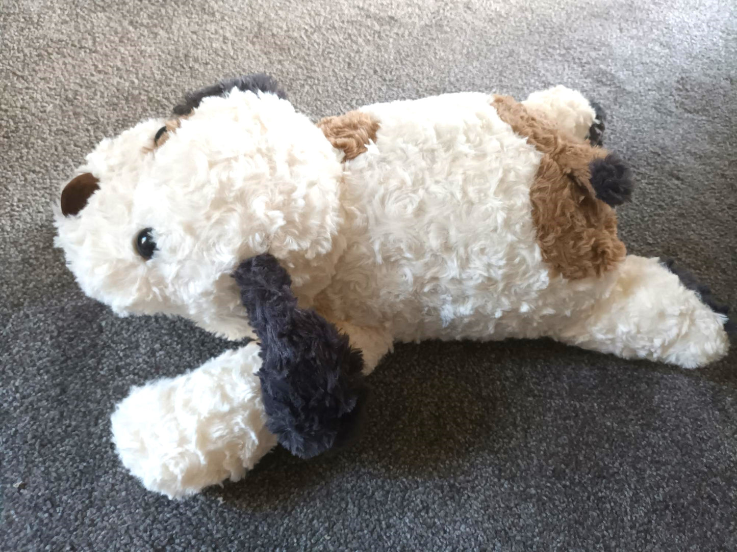 Weighted Dog, Animal 2.5lb, 45 cm, Black/Brown/White, Soft Plush, Sensory, ADHD, Anxiety, Lap Pad
