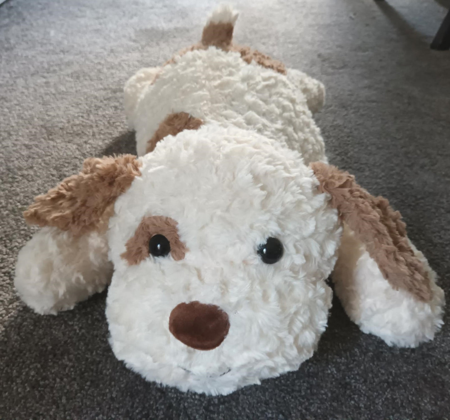 Weighted Dog, Animal 2.5lb, 45 cm, Brown/White, Soft Plush, Sensory, ADHD, Anxiety, Lap Pad