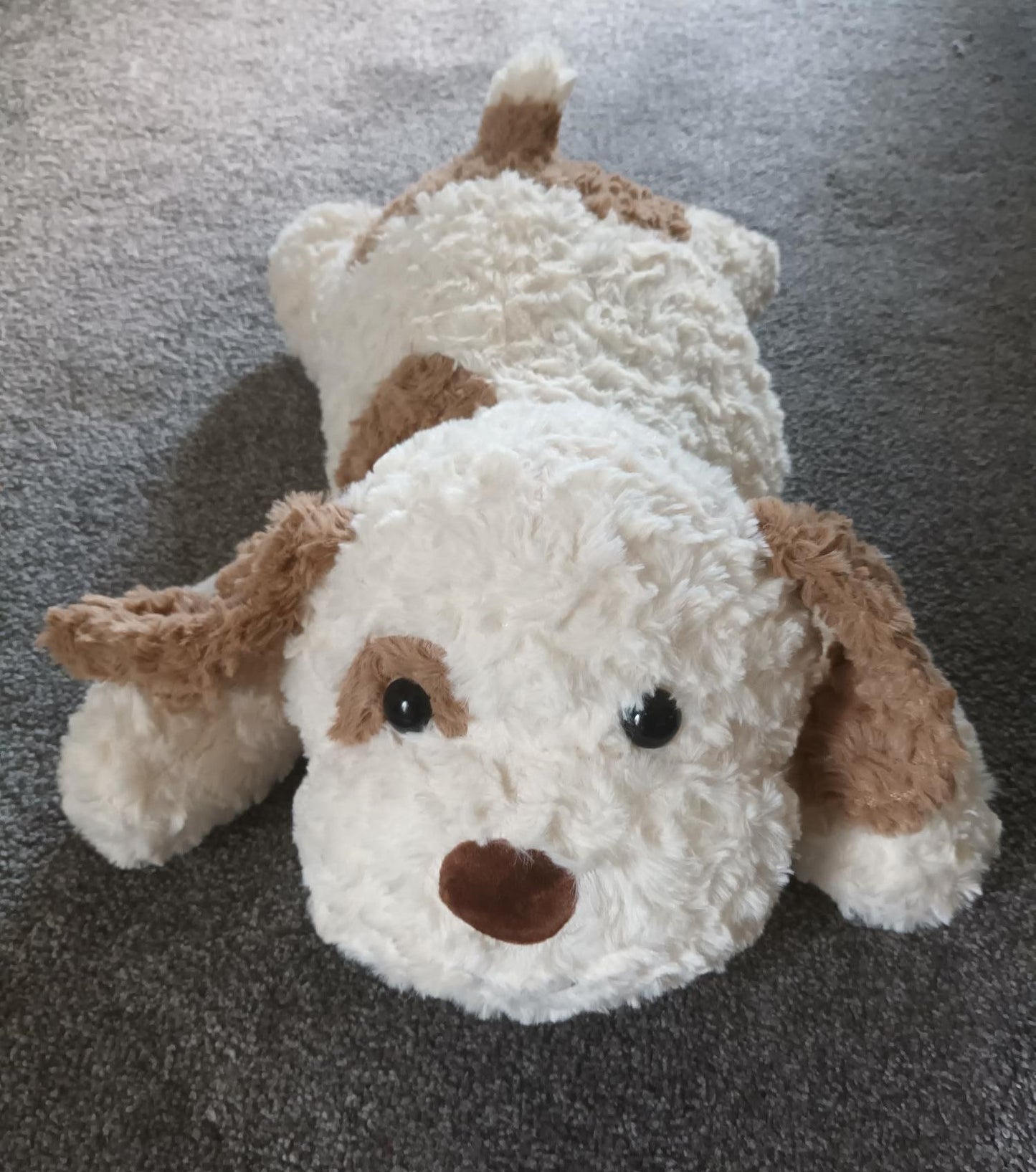 Weighted Dog, Animal 2.5lb, 45 cm, Brown/White, Soft Plush, Sensory, ADHD, Anxiety, Lap Pad