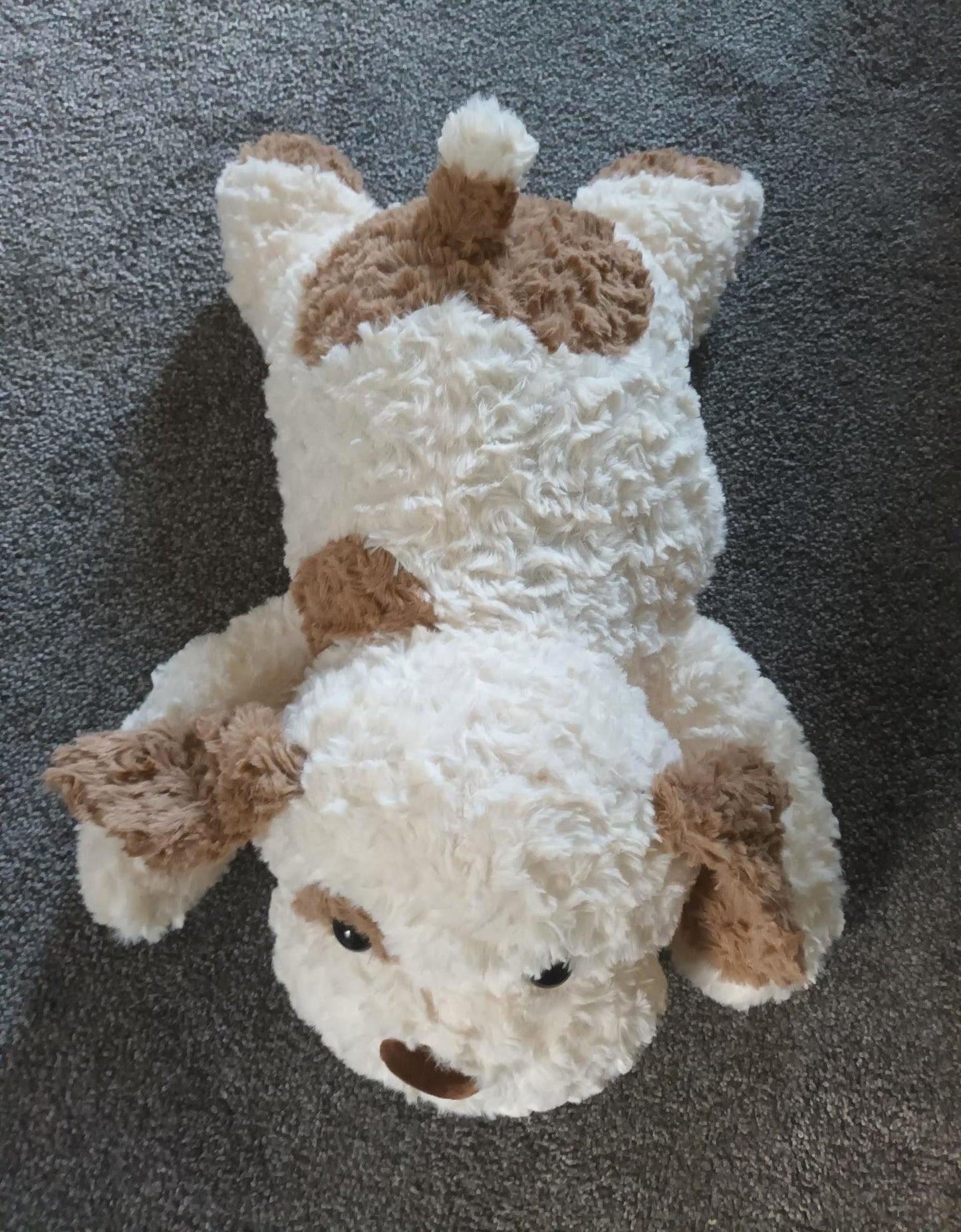 Weighted Dog, Animal 2.5lb, 45 cm, Brown/White, Soft Plush, Sensory, ADHD, Anxiety, Lap Pad