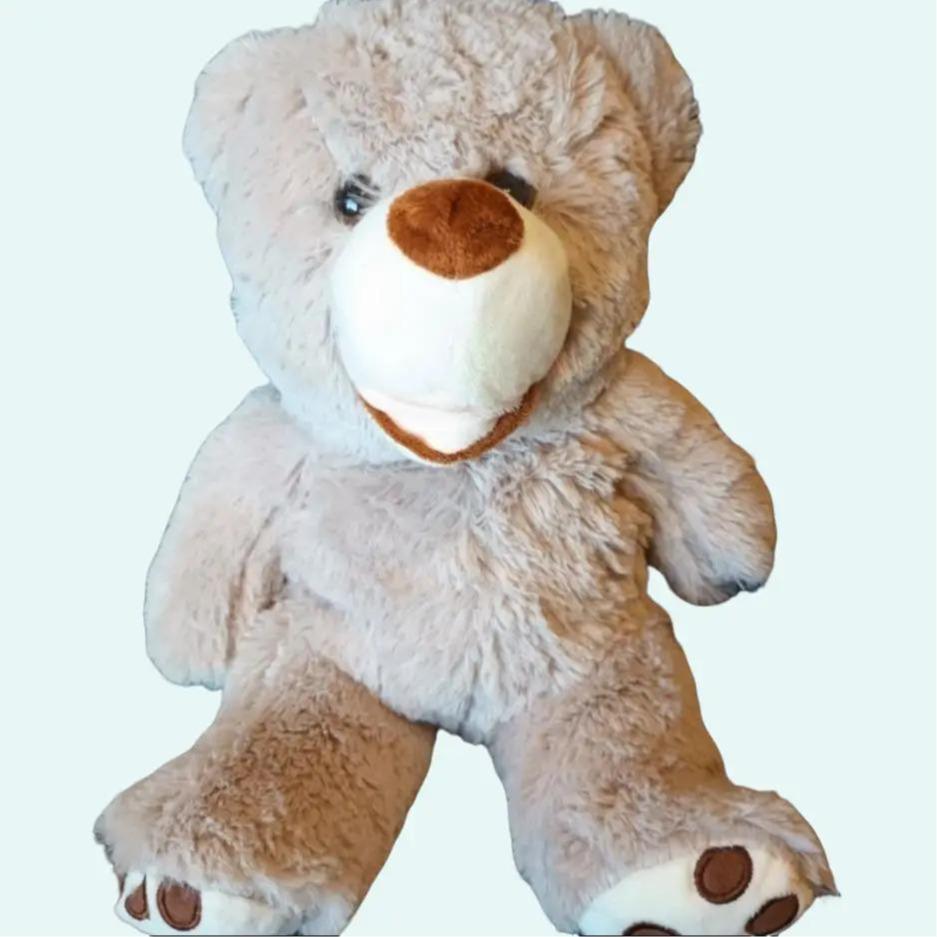 Weighted 2.2lb Teddy Bear Animal, Grey, 40 cm, Plush, Sensory, ADHD, Anxiety, ASD