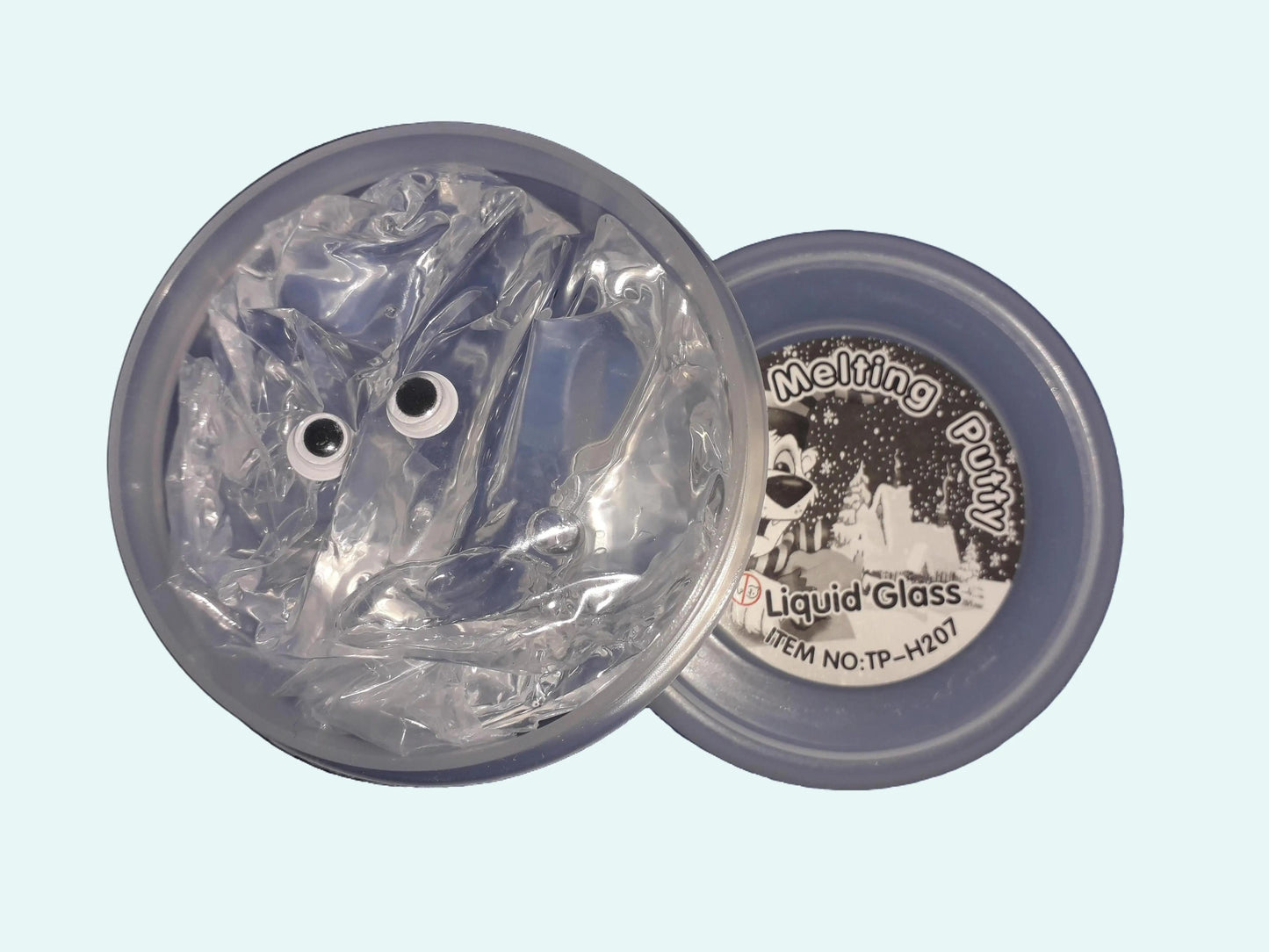 Silicone Liquid Transparent Melting Putty, 7 cm Tub. 50 g, Calming, ADHD, Autism