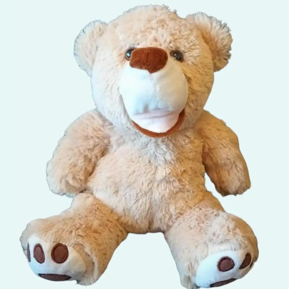 Weighted 2.2lb Teddy Bear Animal, Beige, 40 cm, Plush, Sensory, ADHD, Anxiety, ASD