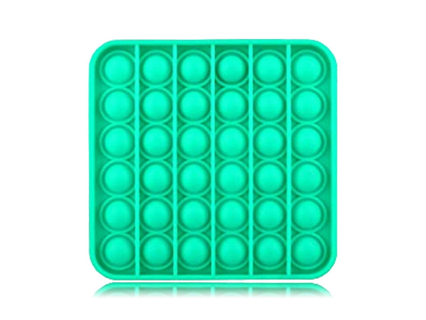 Bubble Pop Up Push Button Fidget Sensory Toy ~ Green Square, Calming, UK SELLER