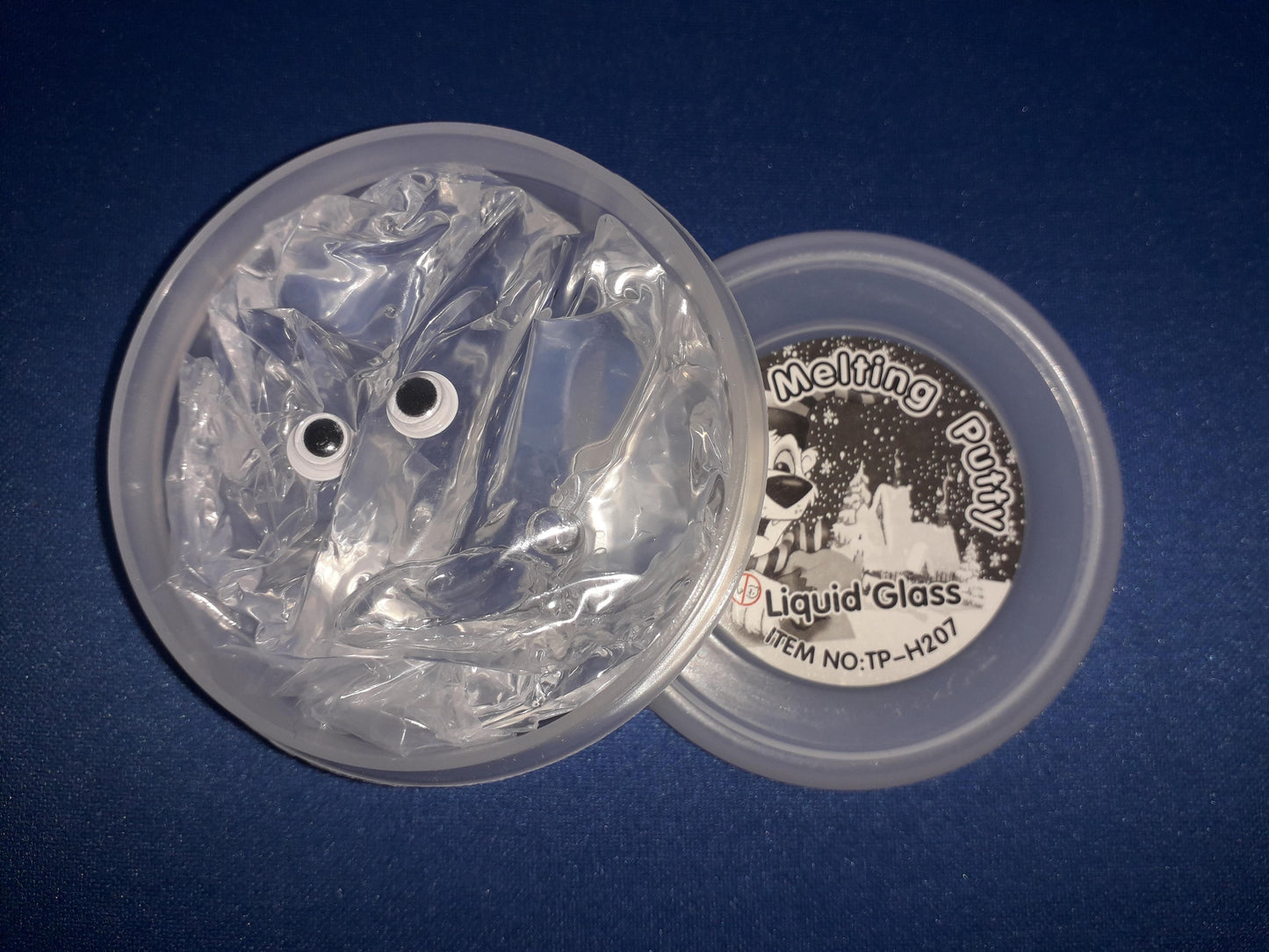 Silicone Liquid Transparent Melting Putty, 7 cm Tub. 50 g, Calming, ADHD, Autism