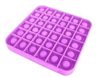 Bubble Pop Up Push Button Fidget Sensory ~ Purple Square, Calming , UK SELLER