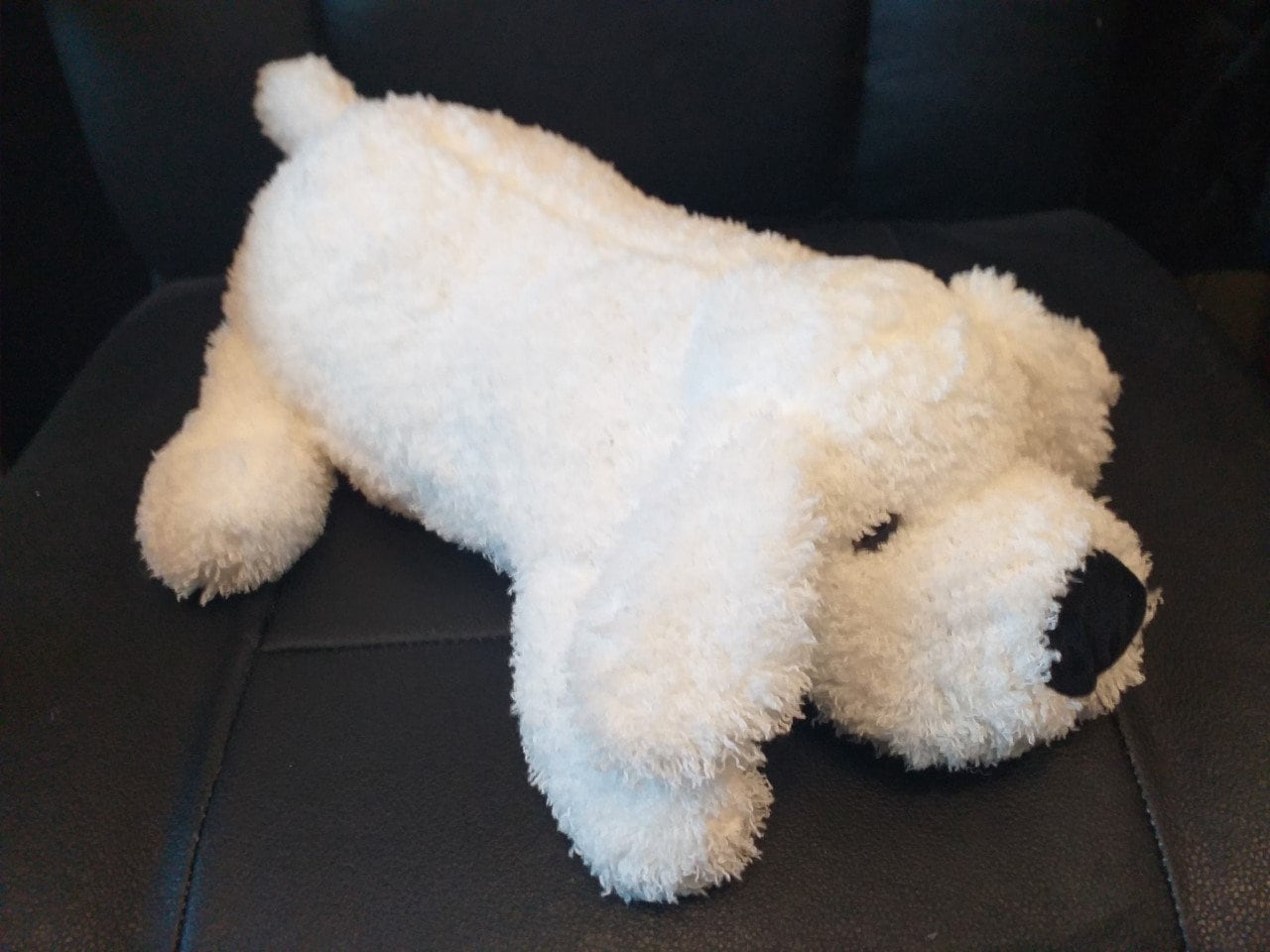 Weighted Dog, Animal 3lb, 45 cm, White, Soft Plush, Sensory, ADHD, Anxiety, Lap Pad