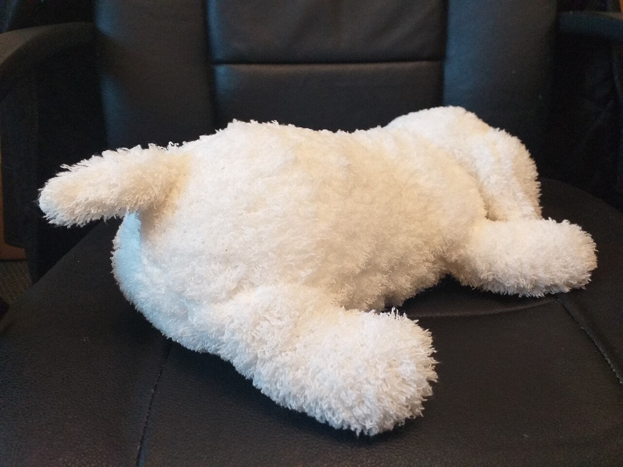 Weighted Dog, Animal 3lb, 45 cm, White, Soft Plush, Sensory, ADHD, Anxiety, Lap Pad