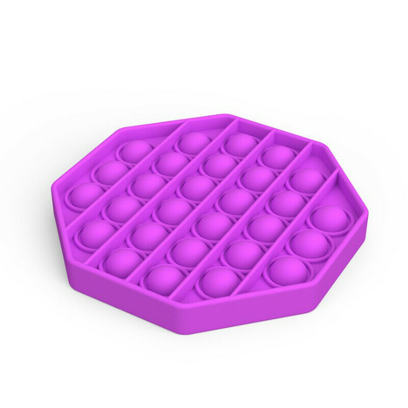 Bubble Pop Up, Push Button Fidget Sensory ~ Purple Octagon, Calming, UK SELLER