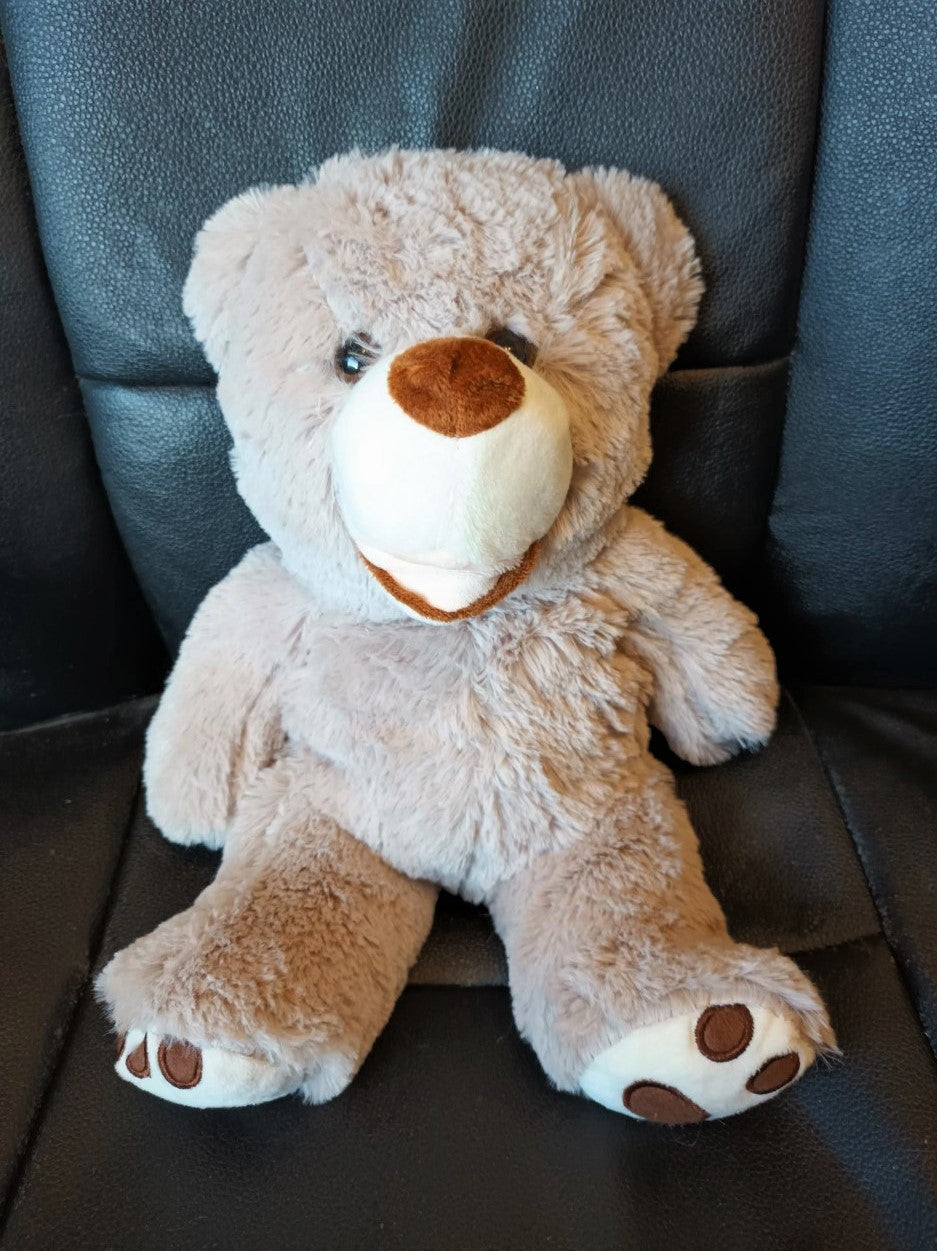 Weighted 2.2lb Teddy Bear Animal, Grey, 40 cm, Plush, Sensory, ADHD, Anxiety, ASD