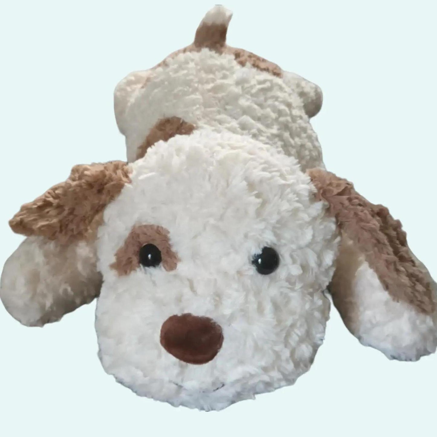 Weighted Dog, Animal 2.5lb, 45 cm, Brown/White, Soft Plush, Sensory, ADHD, Anxiety, Lap Pad